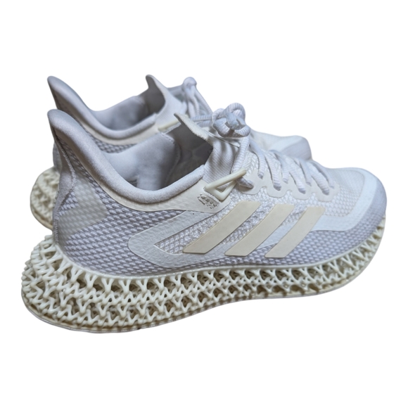Adidas All White 4DFWD 2 running sneakers EUC Women's 8 springy foam cool energy - Picture 6 of 8
